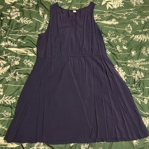 Maurices 2X Dark Blue Sleeveless Lightweight Mid Length Dress